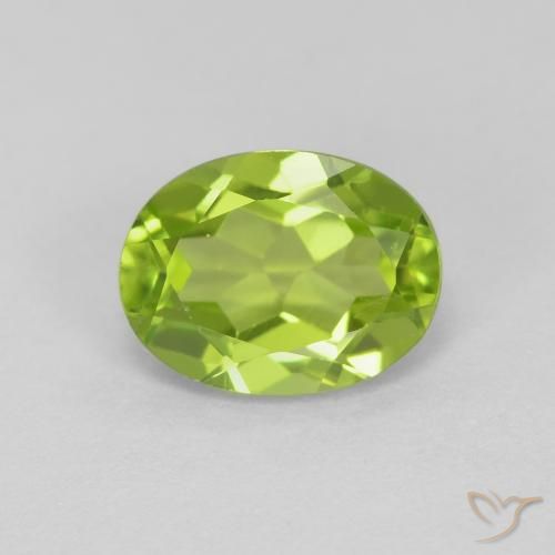 1.49ct Natural verde vivo Peridoto, oval, VS