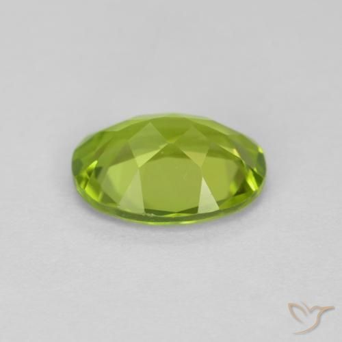 Peridoto Verde médio Natural 1.26ct, oval, VVS-VS