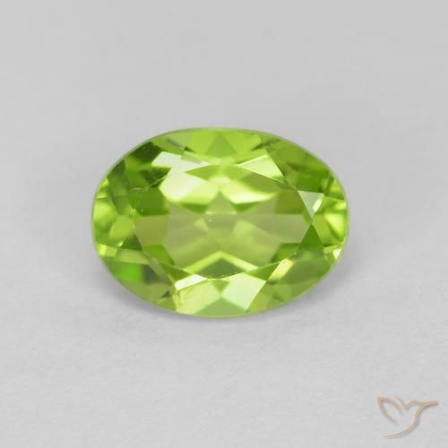 1.44ct Natural verde vivo Peridoto, oval, VVS-VS