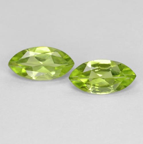 1,2 ct Marquise Cut Peridot, 8,1 x 4,1 mm Da China, Photo A