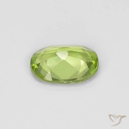 Peridoto Verde médio Natural 0.83ct, oval, VVS-VS