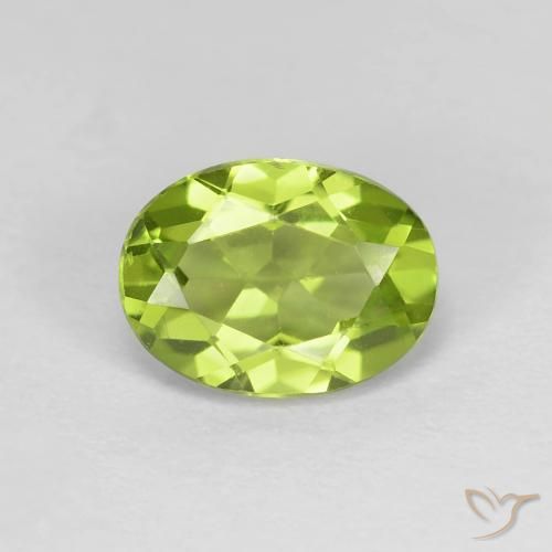 1.41ct Natural Verde amarelado Peridoto, oval, VS