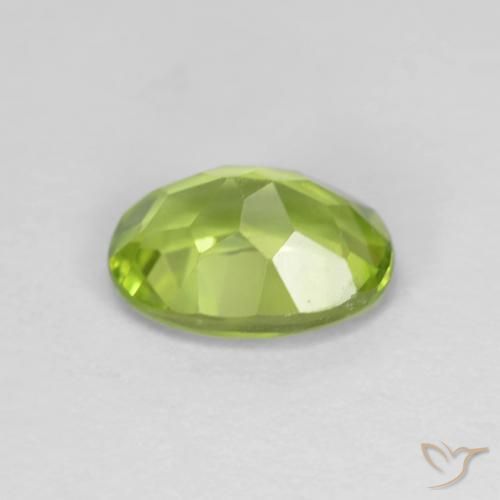 Peridoto Verde amarelado Natural 1.41ct, oval, VS