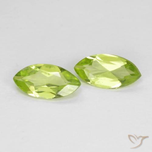 Pedras preciosas de Peridoto Verde Vivo Claro natural de 1.15 ct, Marquesa, VVS-VS