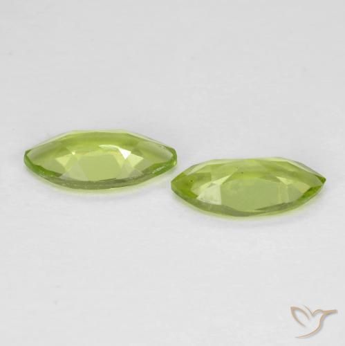 Pedras preciosas de Peridoto Verde Vivo Claro natural de 1.15 ct, Marquesa, VVS-VS