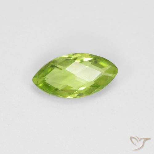 Peridoto Verde claro Natural 0.63ct, Marquesa, VS