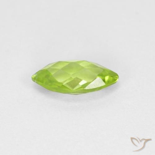 Peridoto Verde claro Natural 0.63ct, Marquesa, VS