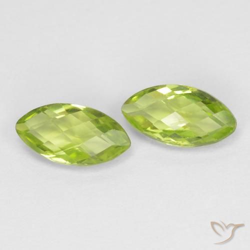 1.26ctw Natural Verde amarelado Peridoto, Marquesa, VVS-VS