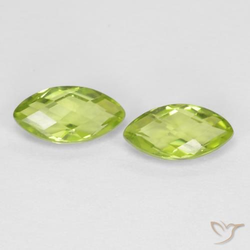 1.33ctw Natural Verde amarelado Peridoto, Marquesa, VVS-VS