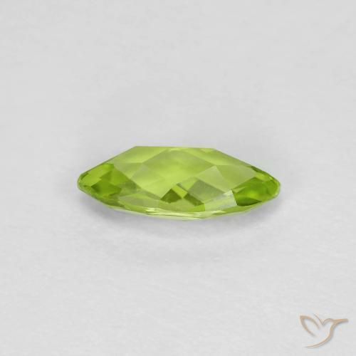 Peridoto Verde claro Natural 0.66ct, Marquesa, VVS-VS