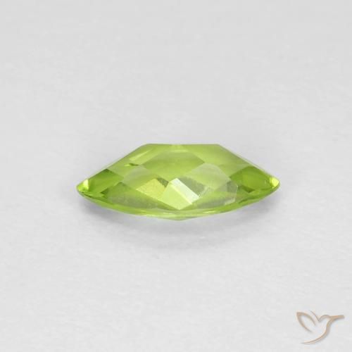 Peridoto Verde médio Natural 0.66ct, Marquesa, VVS-VS