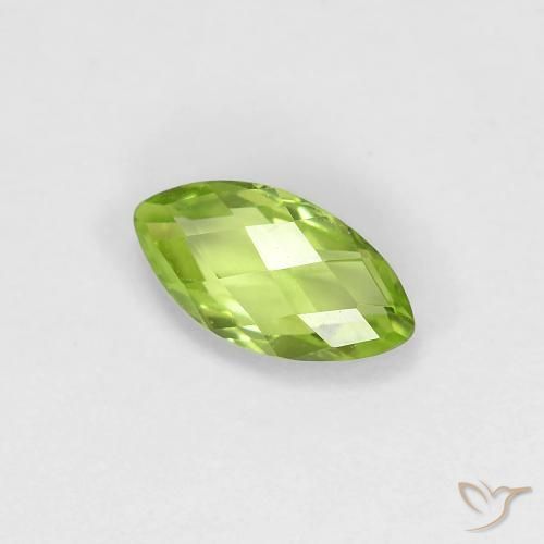 Peridoto Verde Vivo Claro Natural 0.62ct, Marquesa, VS