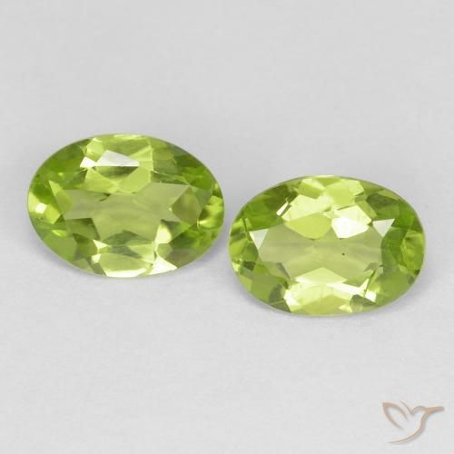 1.49ctw Natural Verde amarelado vivo Peridoto, oval, VS