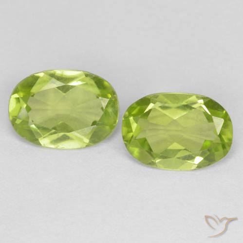 1.51ctw Natural verde vivo Peridoto, oval, VS