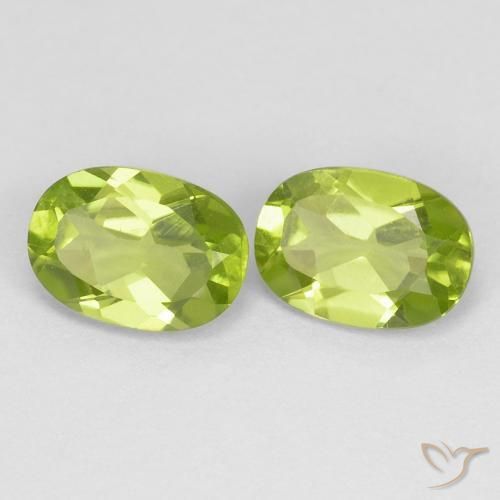 Pedras preciosas de Peridoto Verde médio natural de 1.78 ct, oval, VS