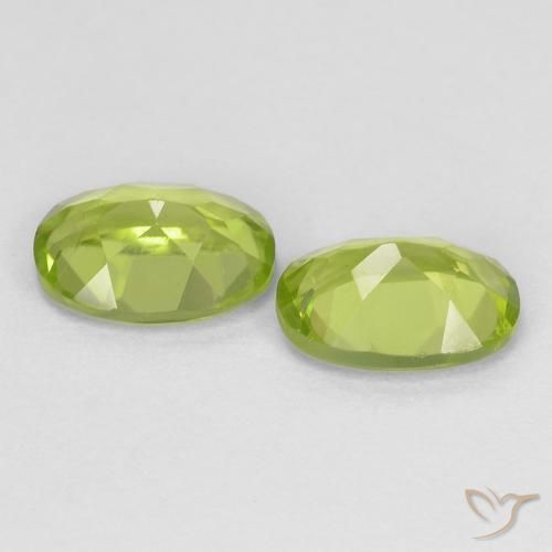 Pedras preciosas de Peridoto Verde médio natural de 1.78 ct, oval, VS