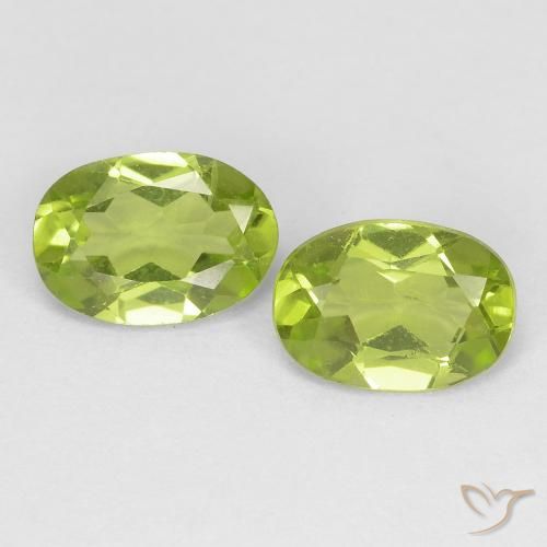 1.57ctw Natural verde vivo Peridoto, oval, VS