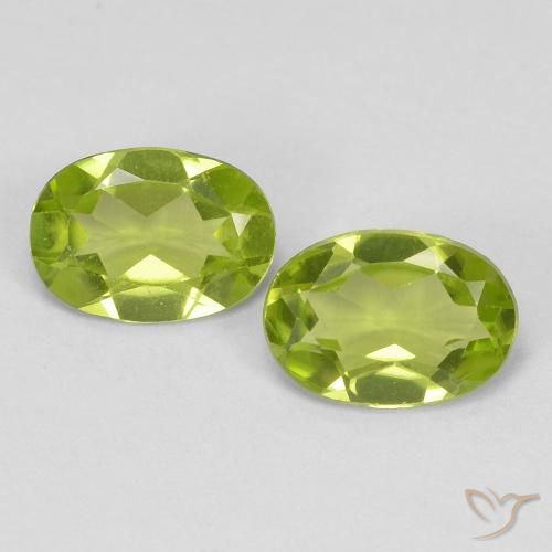 1.42ctw Natural verde vivo Peridoto, oval, VVS-VS