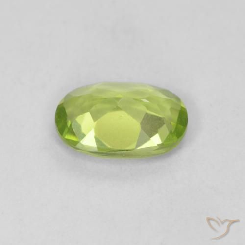 Peridoto Verde médio Natural 0.73ct, oval, VVS