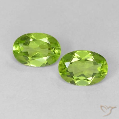 1.49ctw Natural verde vivo Peridoto, oval, VVS-VS