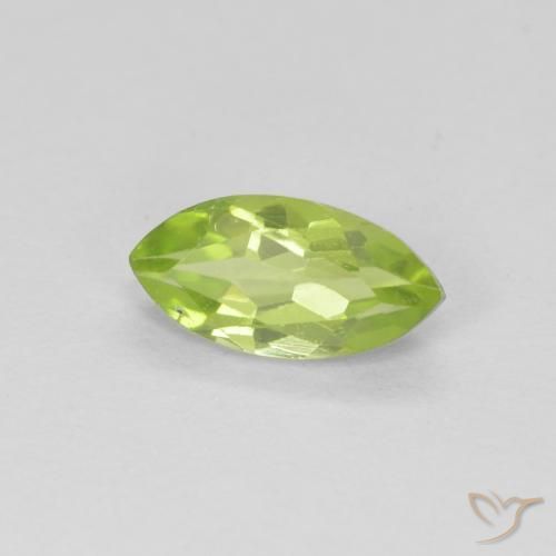 Peridoto Verde médio Natural 0.66ct, Marquesa, VS