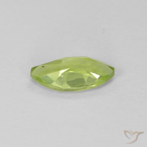 Peridoto Verde médio Natural 0.66ct, Marquesa, VS