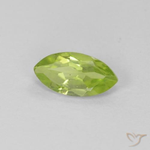 Peridoto Verde médio Natural 0.68ct, Marquesa, VS