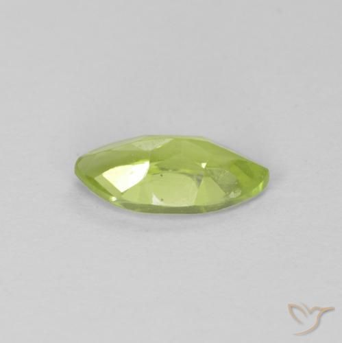 Peridoto Verde médio Natural 0.68ct, Marquesa, VS