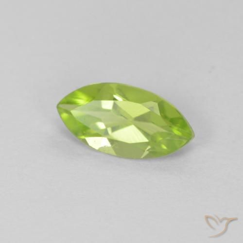 Peridoto Verde médio Natural 0.68ct, Marquesa, VS