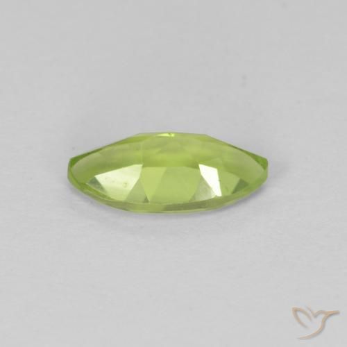 Peridoto Verde médio Natural 0.68ct, Marquesa, VS