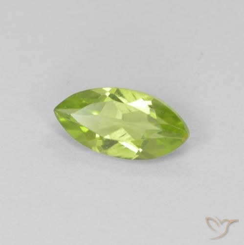 Peridoto Verde médio Natural 0.64ct, Marquesa, VS
