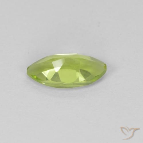 Peridoto Verde médio Natural 0.64ct, Marquesa, VS