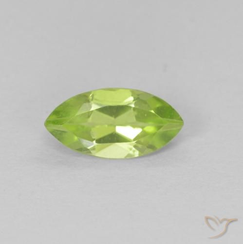 0.62ct Natural Verde médio Peridoto, Marquesa, VS