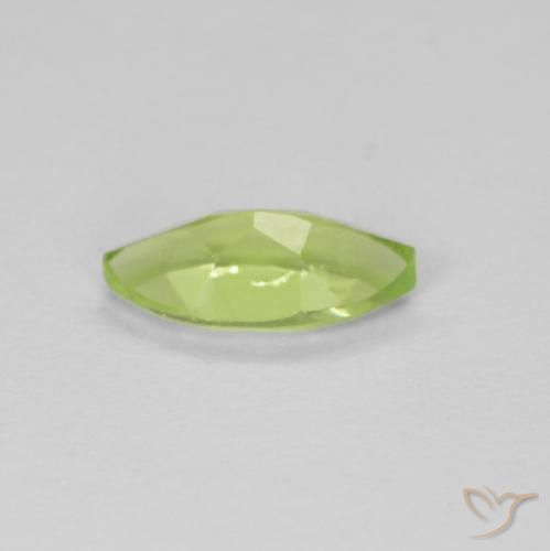 Peridoto Verde médio Natural 0.62ct, Marquesa, VS