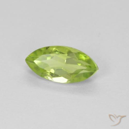Peridoto Verde amarelado Natural 0.70ct, Marquesa, VS