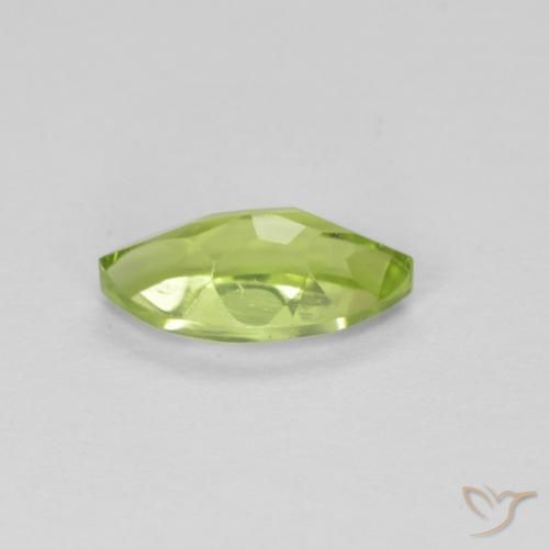 Peridoto Verde amarelado Natural 0.70ct, Marquesa, VS