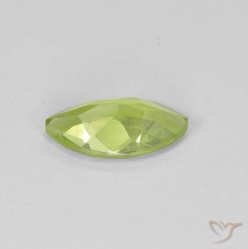 Peridoto Verde amarelado Natural 0.65ct, Marquesa, VS