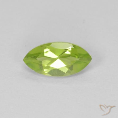 0.72ct Natural Verde médio Peridoto, Marquesa, VS