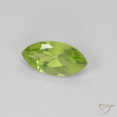 Peridoto Verde médio Natural 0.72ct, Marquesa, VS