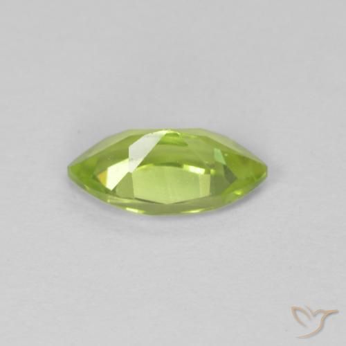 Peridoto Verde médio Natural 0.72ct, Marquesa, VS
