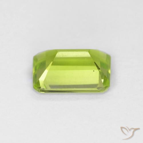 Peridoto Verde claro Natural 0.93ct, Corte Octógono / Esmeralda, VVS-VS