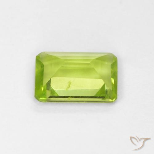 Peridoto Verde claro Natural 0.88ct, Corte Octógono / Esmeralda, VS-SI