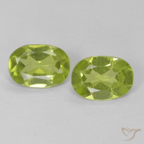 1.39ctw Natural Verde médio Peridoto, oval, VS