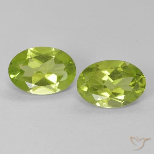 1.54ctw Natural verde vivo Peridoto, oval, VVS-VS