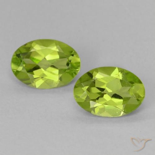 1.60ctw Natural Verde médio Peridoto, oval, VS