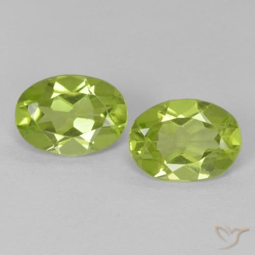 1.51ctw Natural verde vivo Peridoto, oval, VS