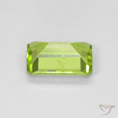 Peridoto Verde claro Natural 0.92ct, Corte Octógono / Esmeralda, VS