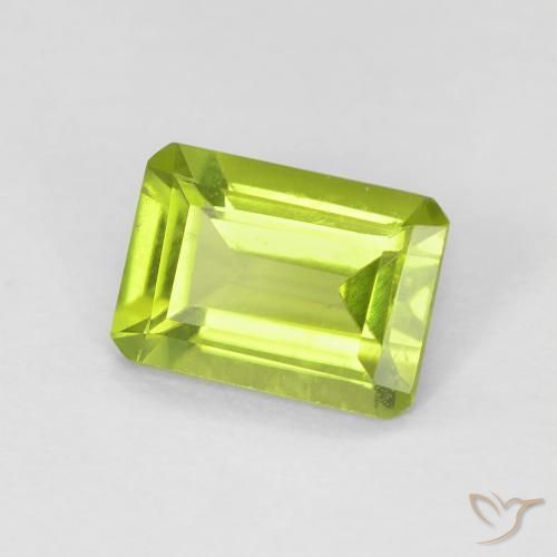 Peridoto Verde claro Natural 0.97ct, Corte Octógono / Esmeralda, VS