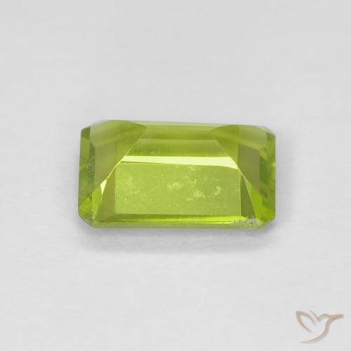 Peridoto Verde claro Natural 0.97ct, Corte Octógono / Esmeralda, VS