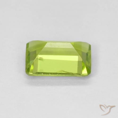Peridoto Verde claro Natural 0.98ct, Corte Octógono / Esmeralda, VS
